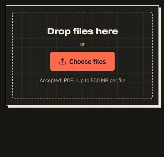 toola.tools merging two PDF files into one, from choosing the files to downloading the result